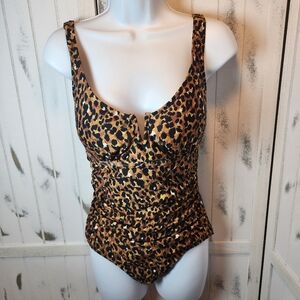 Anne Cole One Piece CCAT Cheetah Print Swimsuit